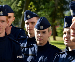 Ślubowanie nowych funkcjonariuszy podlaskiej policji