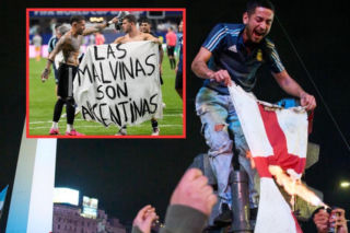 Skandal po półfinale MŚ! Argentyna świętowała z zakazaną flagą. Co na to FIFA?
