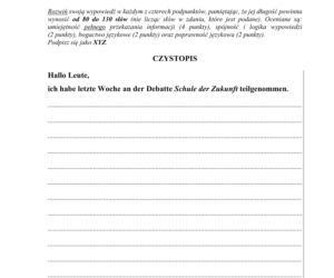 Matura 2020 ARKUSZE CKE: Niemiecki podstawowy