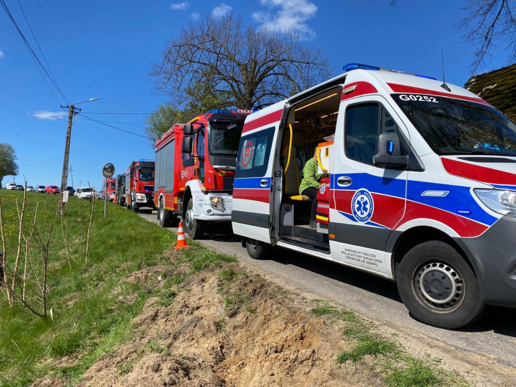 Wypadek busa pod Wejherowem