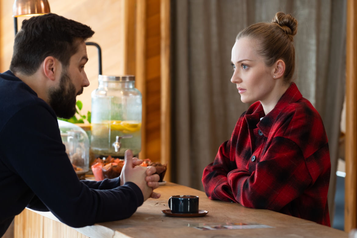 Barwy szczęścia, powakacjach 2022: Renata (Anna Mrozowska), Damian (Michał Lesień)