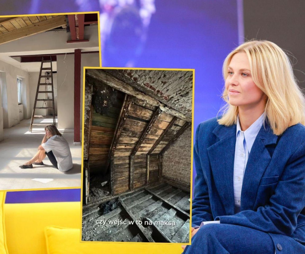 Anna Karczmarczyk i remont jej mieszkania. Na wstawkach widać wnętrze w stanie surowym. O efektach prac przeczytasz na Eska.