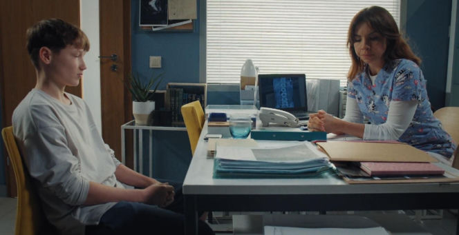 M jak miłość odc. 1916. Franek (Jarosław Śmigielski), Aneta (Ilona Janyst)