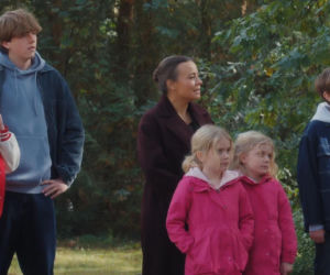 M jak miłość odc. 1918. Magda (Anna Mucha), Lenka (Olga Cybińska), Hubert Buczak (Leon Hausner), Misiek (Aleksander Bożyk), bliźniaczki Emilka i Zuzia (Julia, Marcelina Kempka)