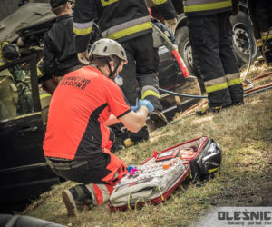 Groźny wypadek pod Oleśnicą