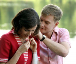 Czas honoru 7 sezon Powstanie. Celina (Olga Bołądź), Michał Konarski (Jakub Wesołowski)