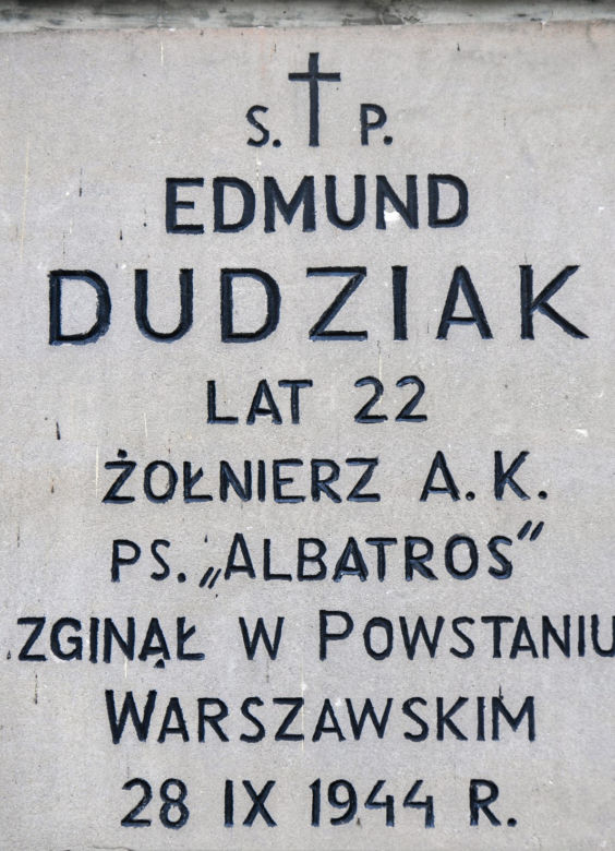 Tablica w kościele św. Stanisława Kostki na ulicy Hozjusza 2