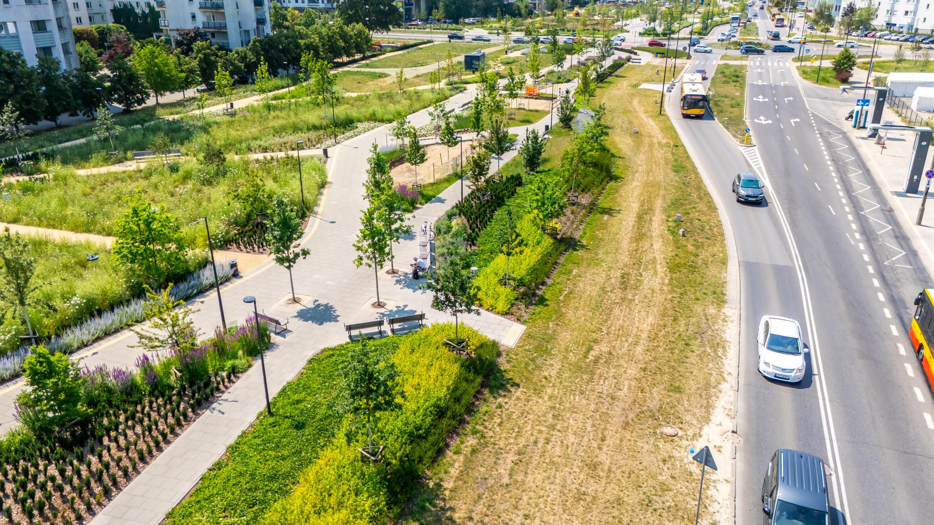 Park nad Południową Obwodnicą Warszawy w Warszawie