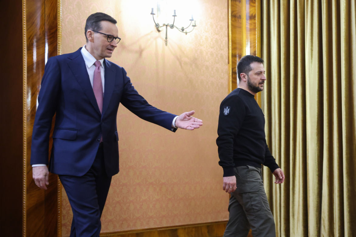 Spotkanie Wołodymyra Zełenskiego z Mateuszem Morawieckim 