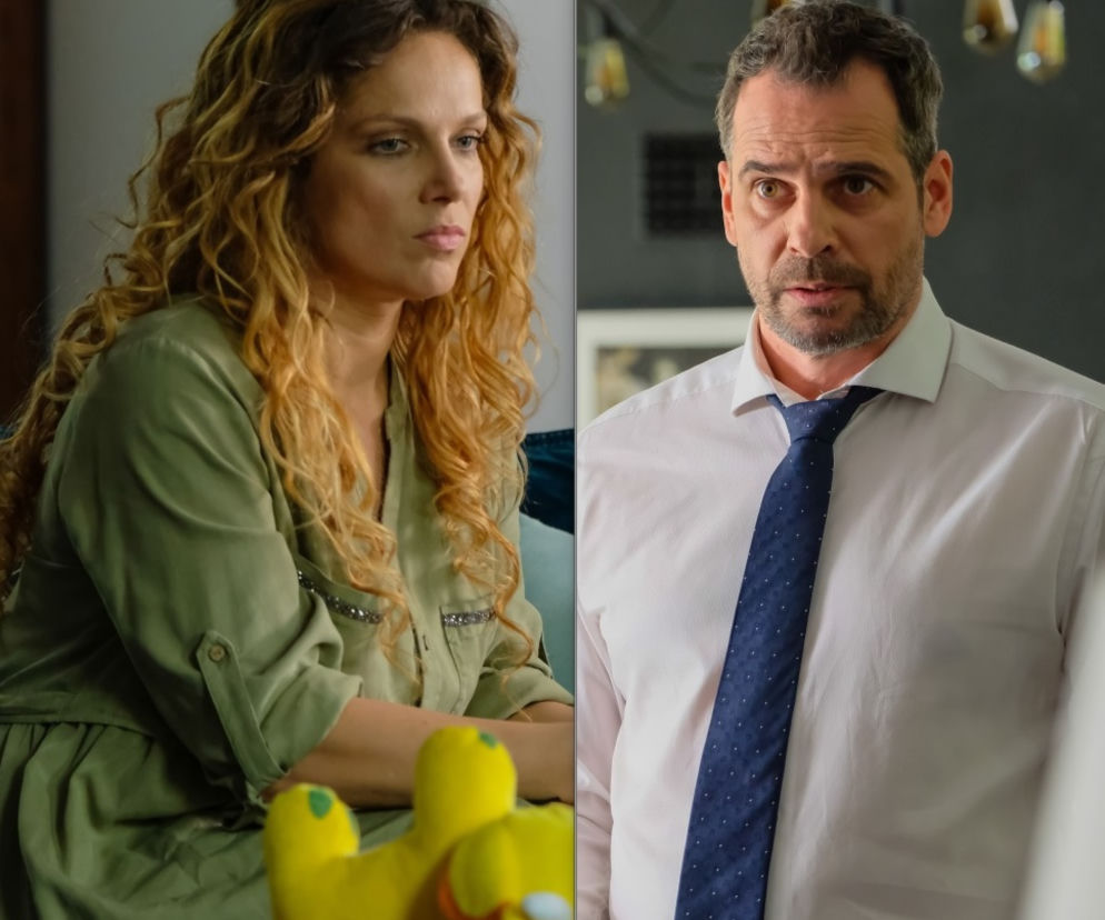 Przyjaciółki 14 sezon. Wiktor (Paweł Deląg), Patrycja (Joanna Liszowska)