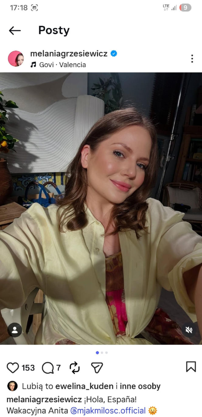 M jak miłość nowy sezon na planie. Anita (Melania Grzesiewicz)