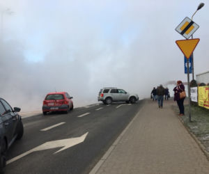 Pęknięta rura na Gołkowskiej