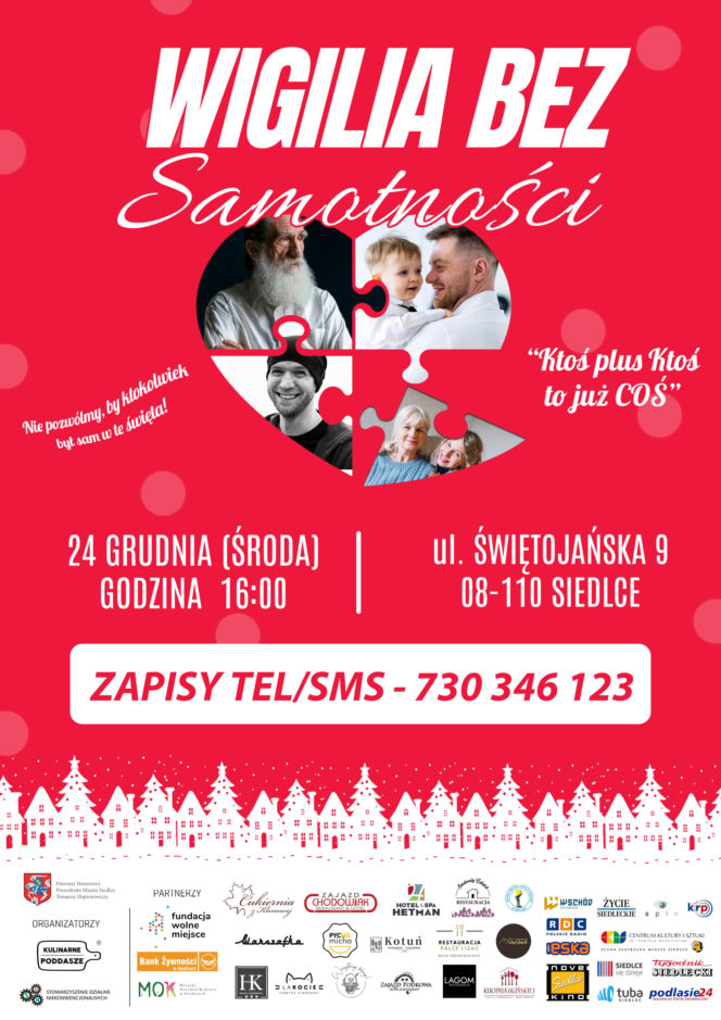 Kulinarne Poddasze w Siedlcach zaprasza 24 grudnia na „Wigilię bez samotności”