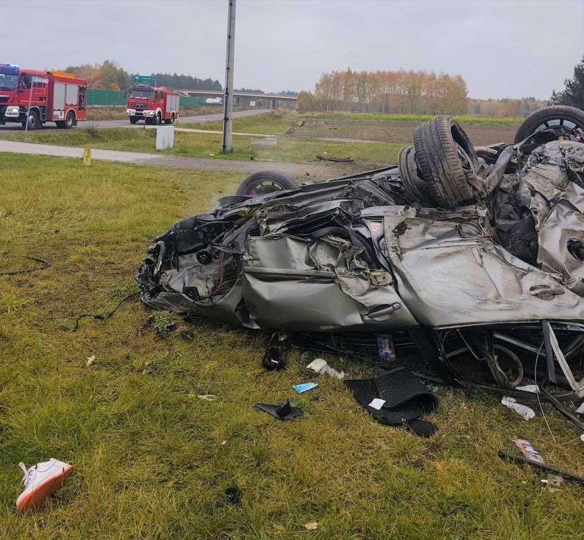 Wypadek w Gocławiu w powiecie garwolińskim
