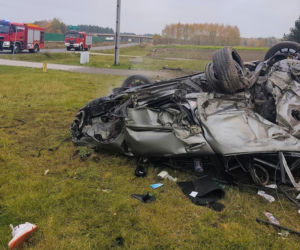 Wypadek w Gocławiu w powiecie garwolińskim