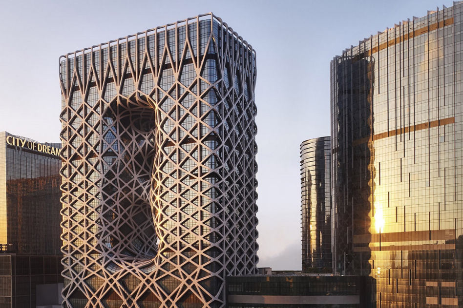 Egzoszkielety w architekturze: projekt konstrukcji hotelu Morpheus w Makao