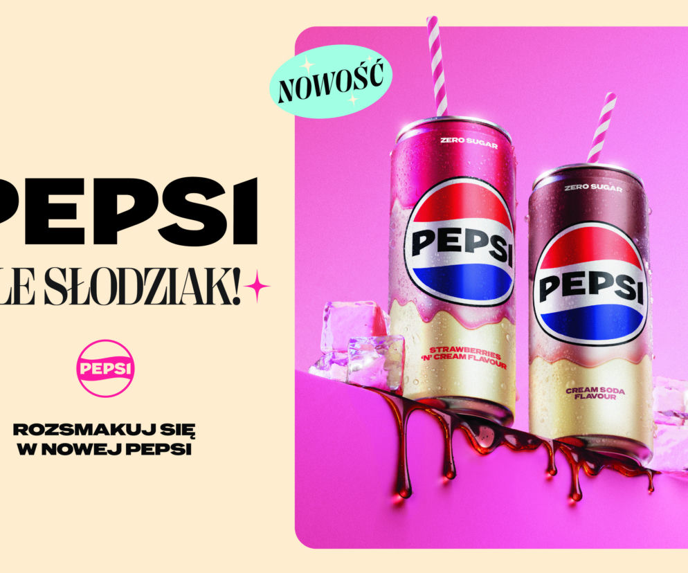 Słodkość w nowym wydaniu. Pepsi Strawberries’n’Cream i Pepsi Cream Soda zawitają do Złotych Tarasów
