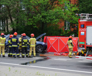 Śmiertelny wypadek z udziałem motocyklisty w Radości