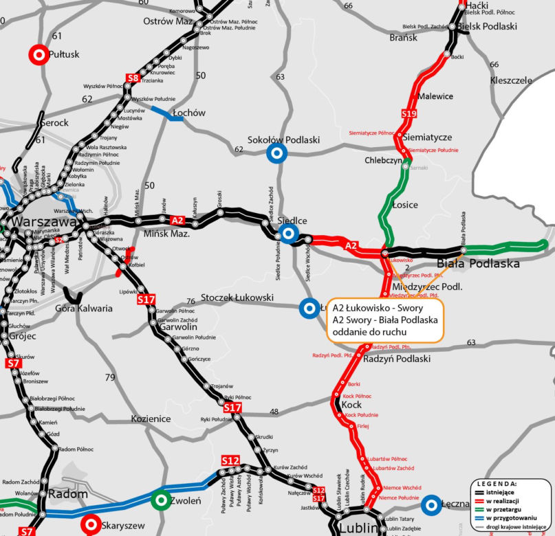 Następny odcinek A2 oddany do użytku