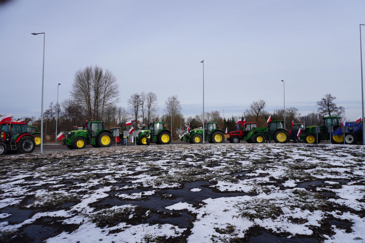 Protest rolników w Podlaskiem. Ciągniki blokują drogi w całym województwie! 