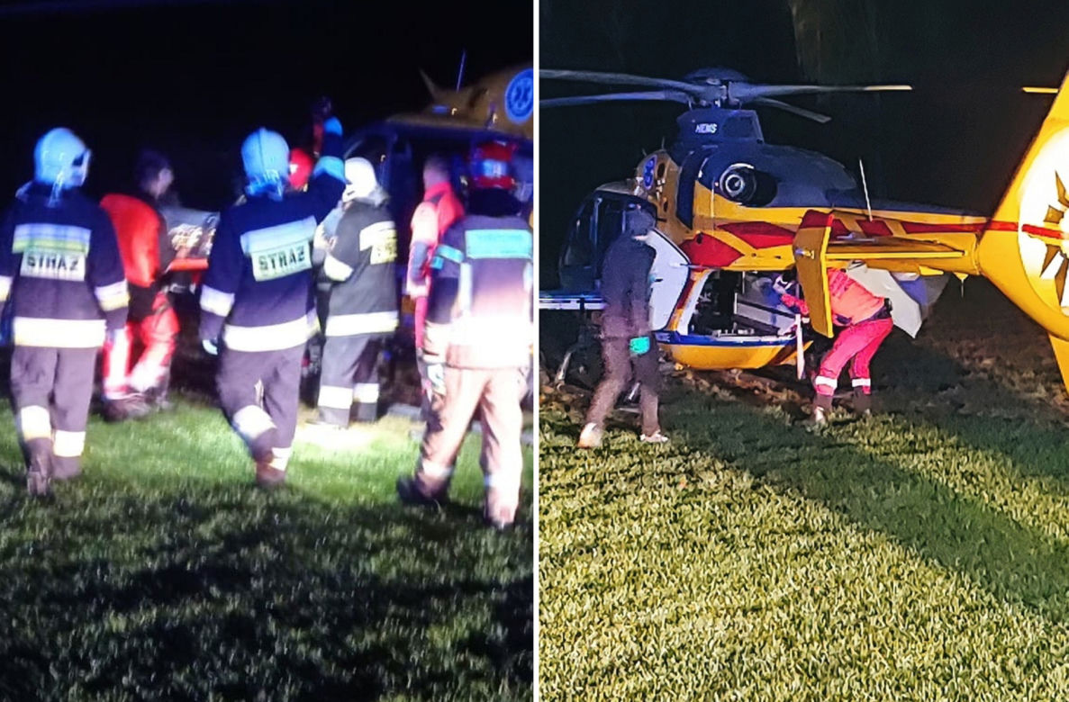 Koszmarny wypadek w czasie naprawy zbiornika CO pod Suchą Beskidzką! Mężczyzna poparzony wskutek wybuchu [ZDJĘCIA]