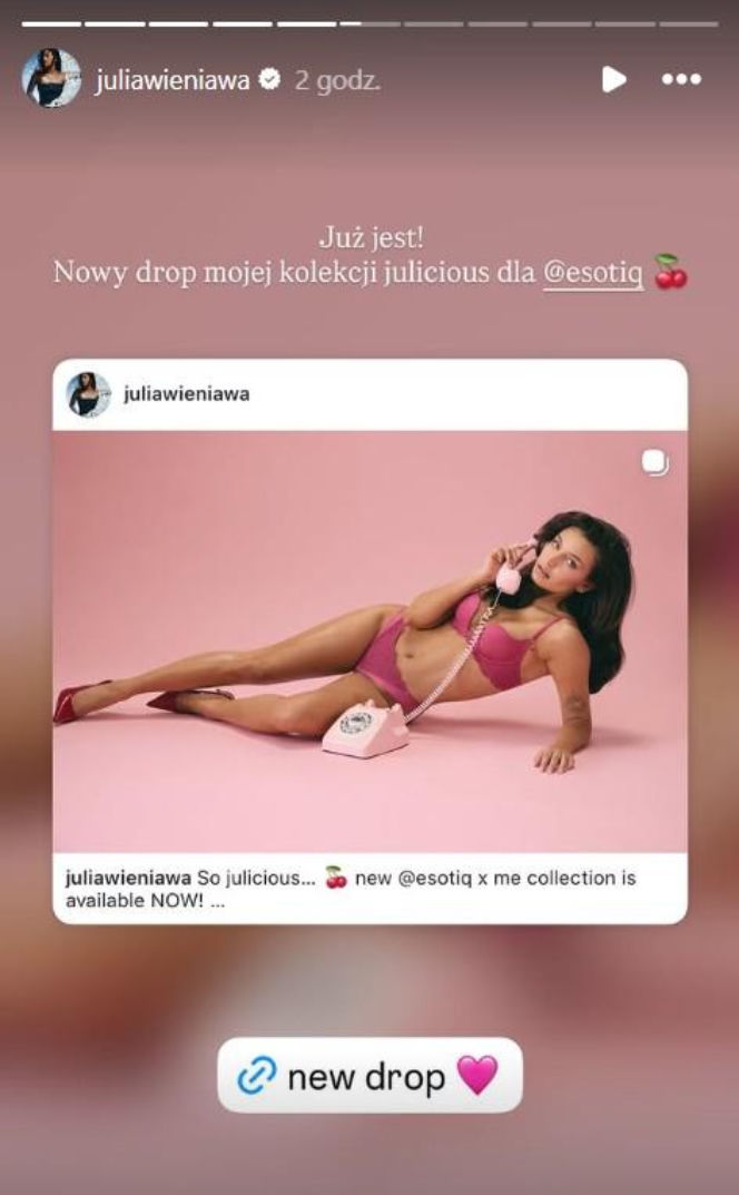 Julia Wieniawa w reklamie