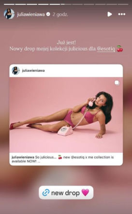 Julia Wieniawa w reklamie