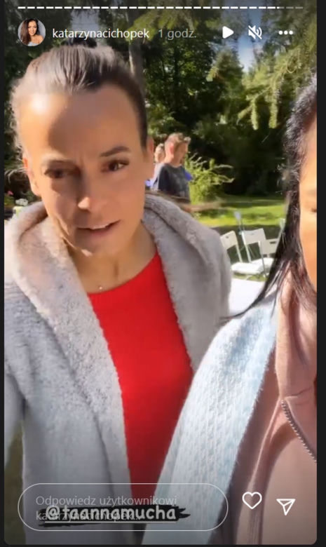 M jak miłość na planie. Magda (Anna Mucha), Kinga (Katarzyna Cichopek)