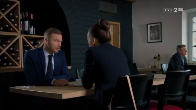 M jak miłość odcinek 1289 Andrzej (Krystian Wieczorek), Magda (Anna Mucha)