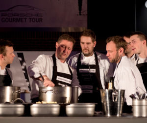 Wojciech Modest Amaro gotował podczas Porsche Gourmet Tour Wrocław
