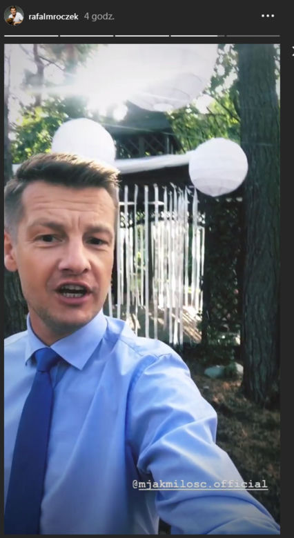 M jak miłość. Paweł Zduński (Rafał Mroczek) na planie