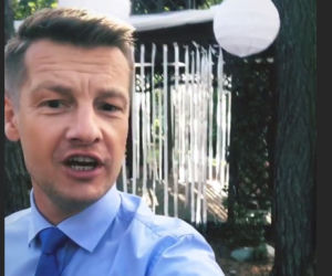 M jak miłość. Paweł Zduński (Rafał Mroczek) na planie