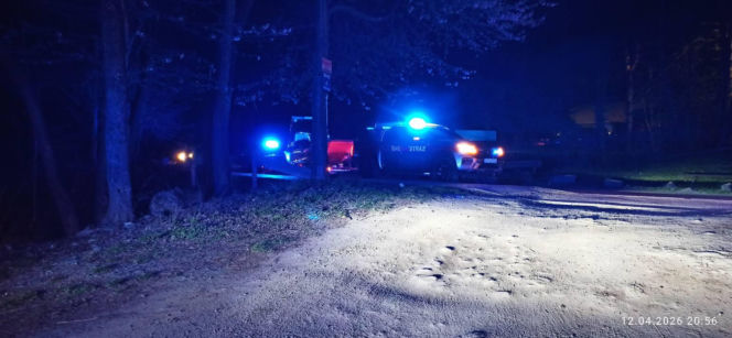 Strażacy uratowali mężczyznę tonącego w jeziorze