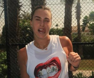 Aryna Sabalenka i jej twarz z bliska