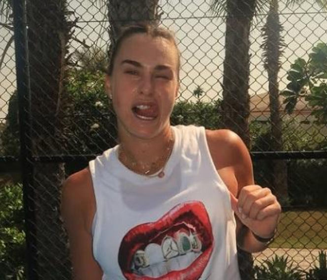 Aryna Sabalenka i jej twarz z bliska