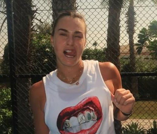 Aryna Sabalenka i jej twarz z bliska