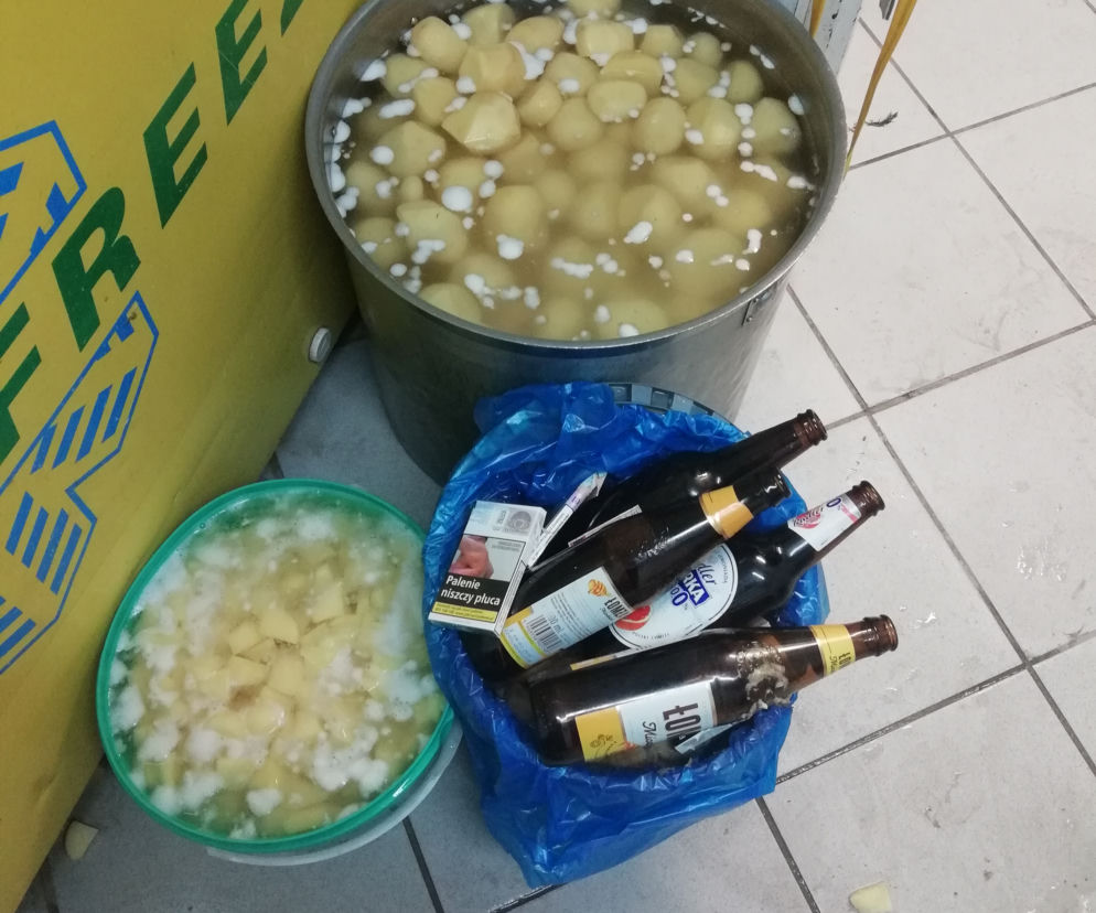 Alkohol na stołówce w szkole