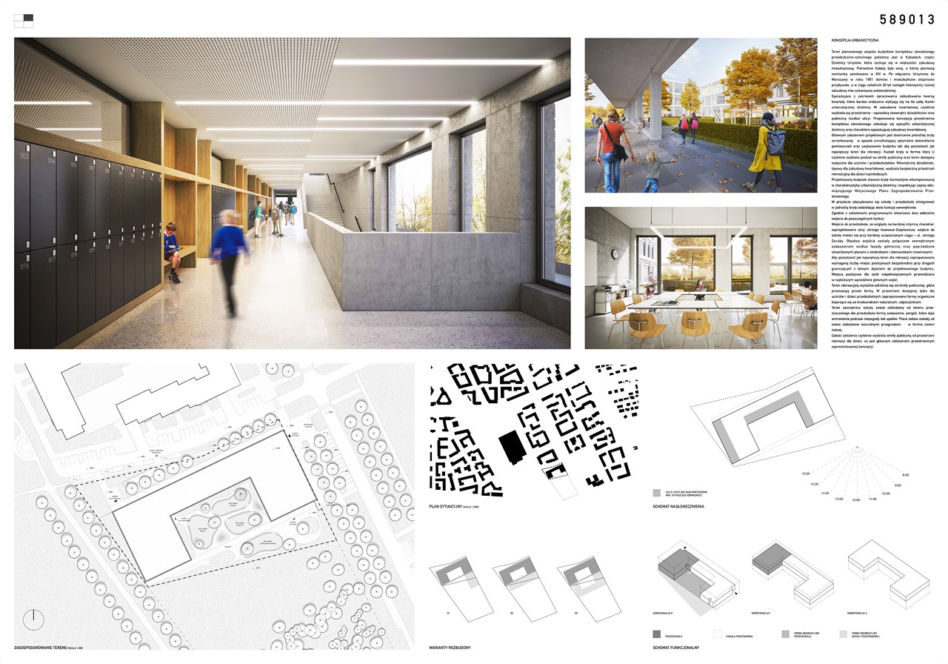 Architektura, która uczy – wyniki konkursu na projekt szkoły przy ul. Zaruby w Warszawie