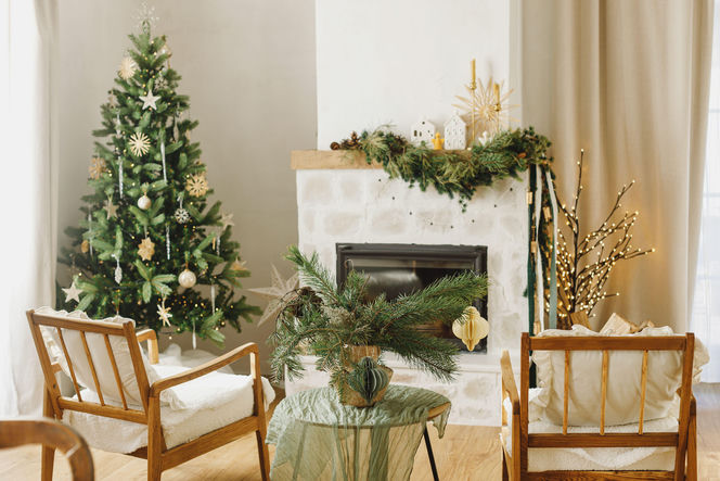 Świąteczna choinka w stylu rustykalnym