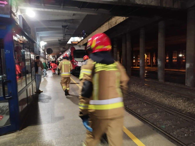 Zderzenie pociągów w Warszawie