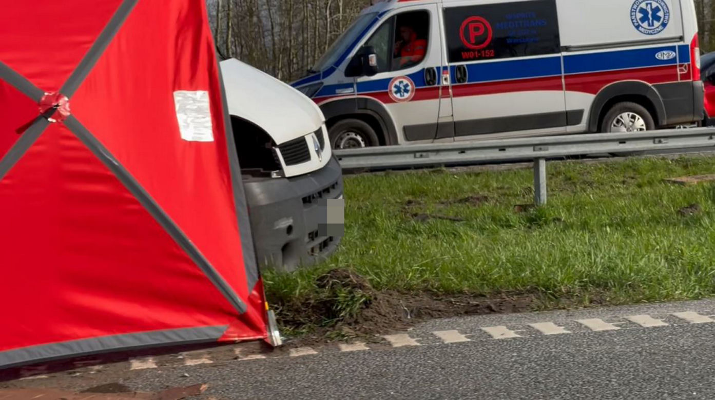 Tragiczny wypadek na A2 pod Otwockiem. Jedna osoba nie żyje, są ranni