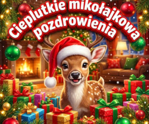 Kartka z życzeniami na Mikołaja