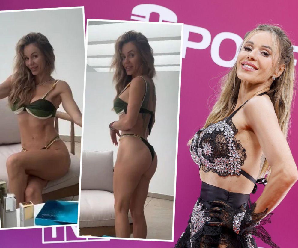 Doda w zdobionym topie. Obok na wstawkach piosenkarka w bikini chwali się sylwetką. O formie gwiazdy przeczytasz na SE.