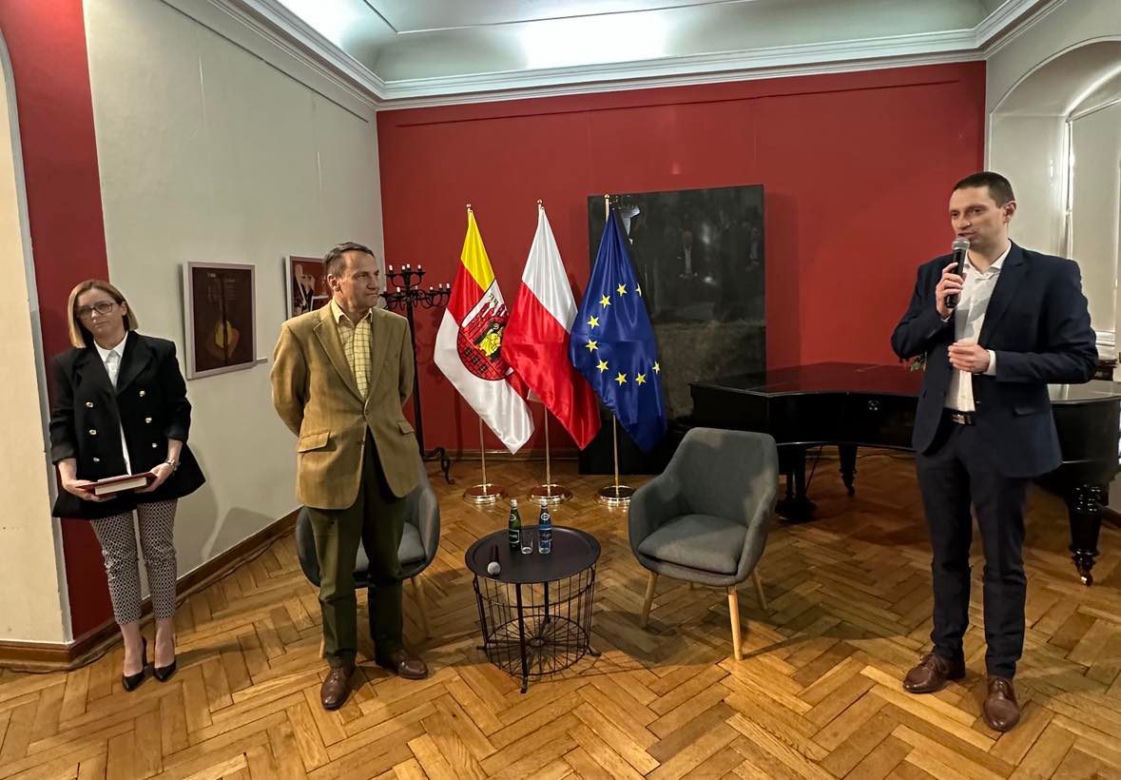 Radosław Sikorski na spotkaniu w Grudziądzu