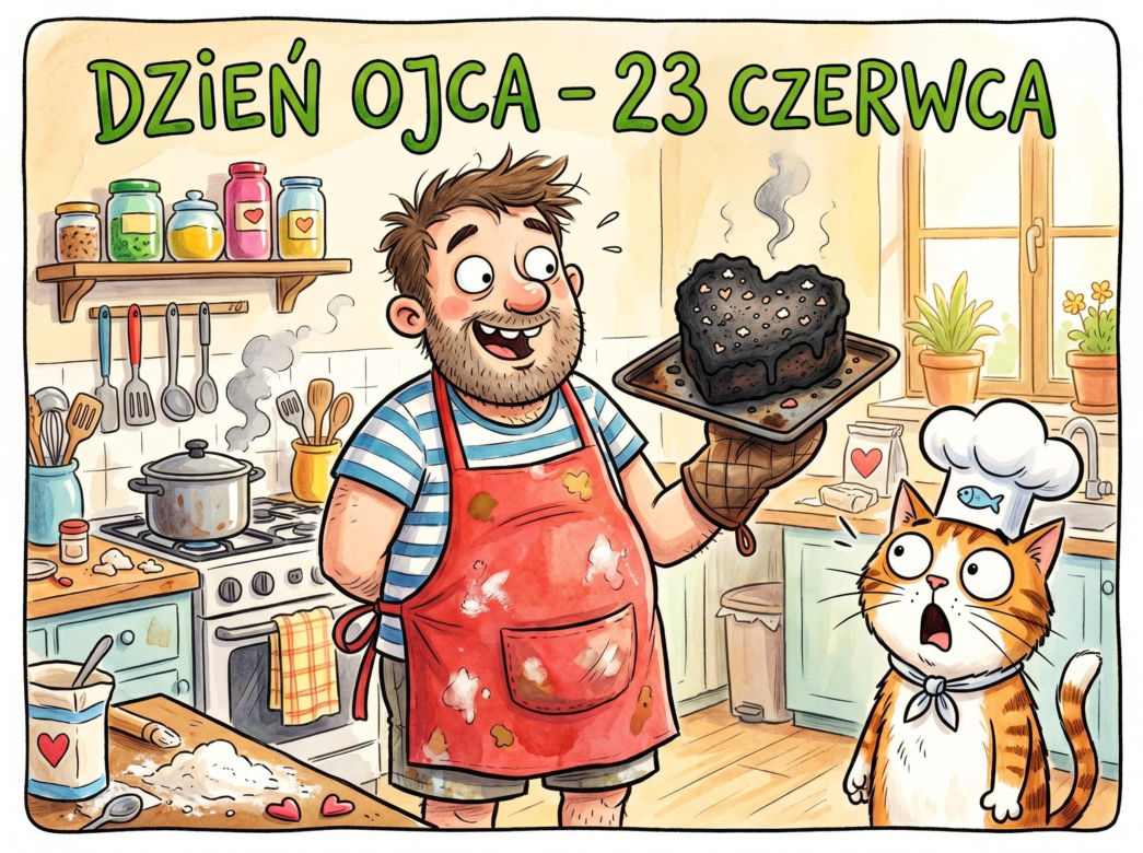 Zabawna kartka na Dzień Taty