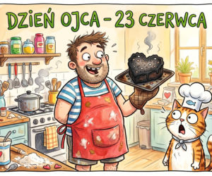 Zabawna kartka na Dzień Taty