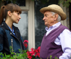 M jak miłość odc. 1038. Janka (Joanna Osyda), Lucjan (Witold Pyrkosz)