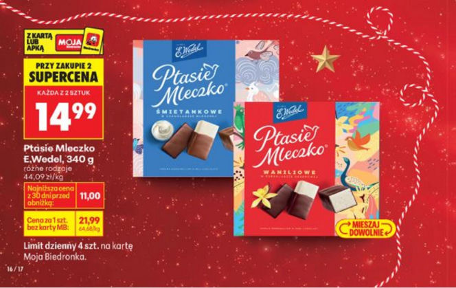 romocje na słodycze w Biedronce