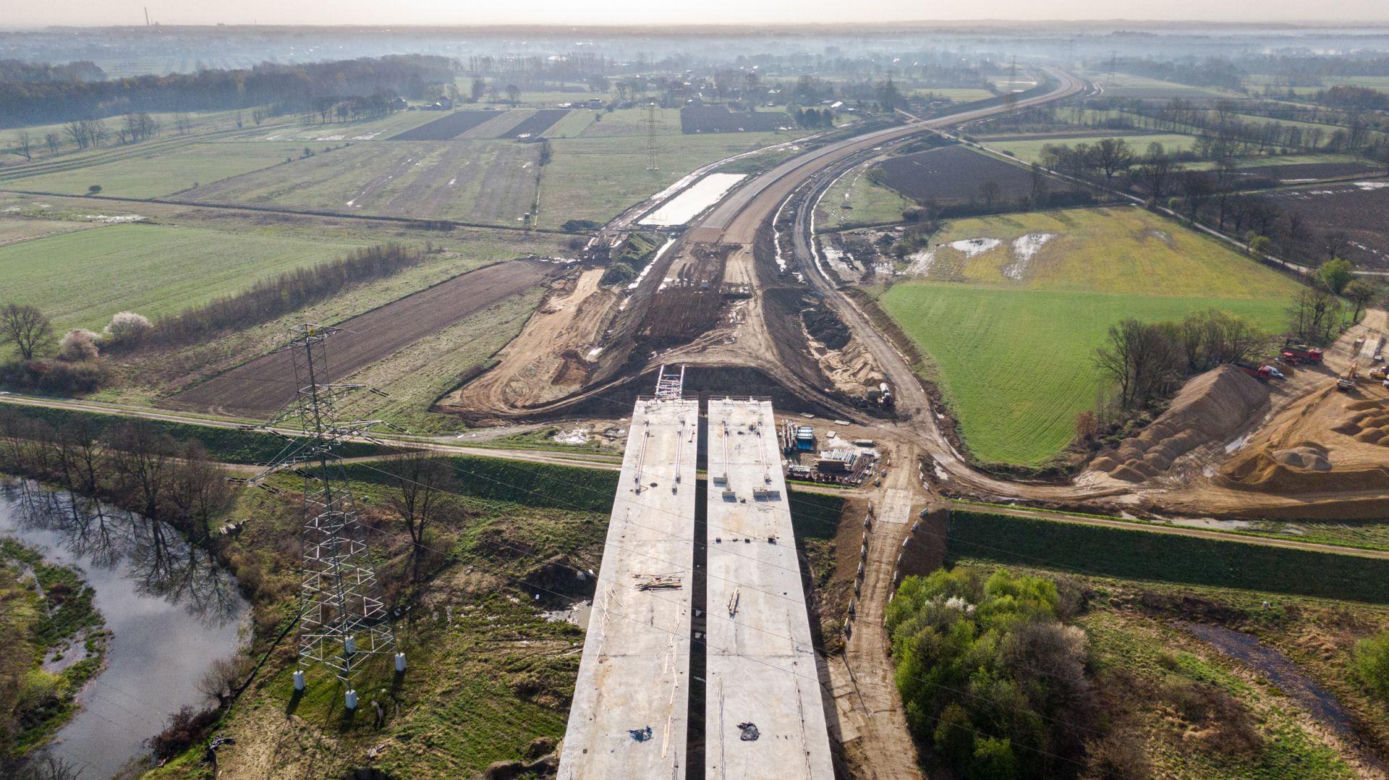 Budowa obwodnicy Oświęcimia - kwiecień 2024