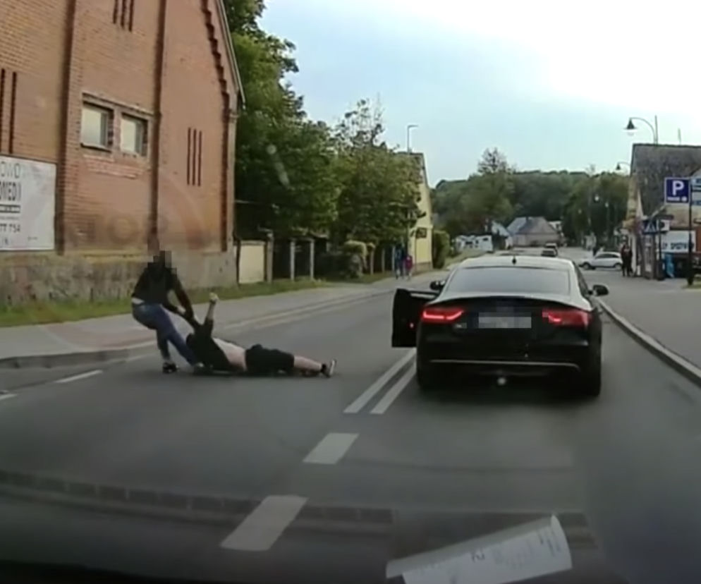 Zobaczył pijaka na drodze. Wziął sprawy w swoje ręce!